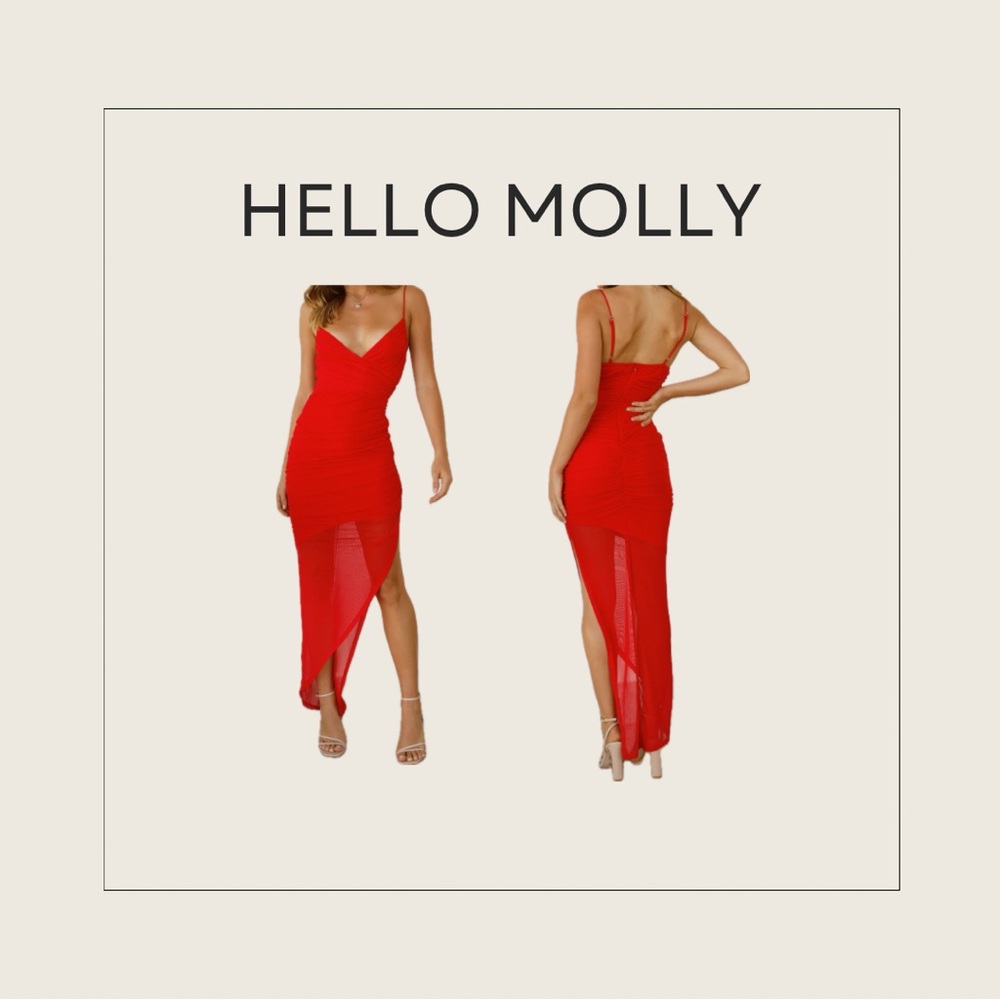 HELLO MOLLY small/medium red dress
